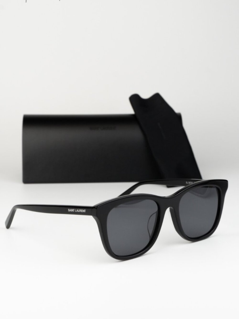 Saint Laurent Women Sunglasses Black Square SL587/K 001 NEW AUTHENTIC